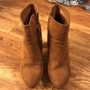 Women’s suede booties size 9